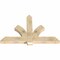 Ekena Millwork Redmond Rough Sawn Timber Gable Bracket, Douglas Fir, 60"W x 40"H x 4"D x 6"F, 16/12 Pitch GBW060X40X0406RED00RDF - alternate 5